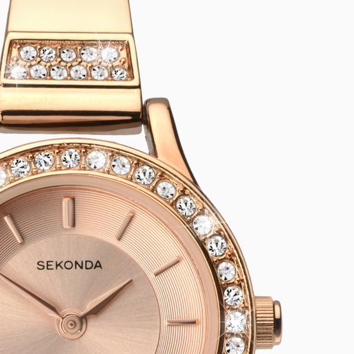 Sekonda ladies rose gold bracelet watch shop